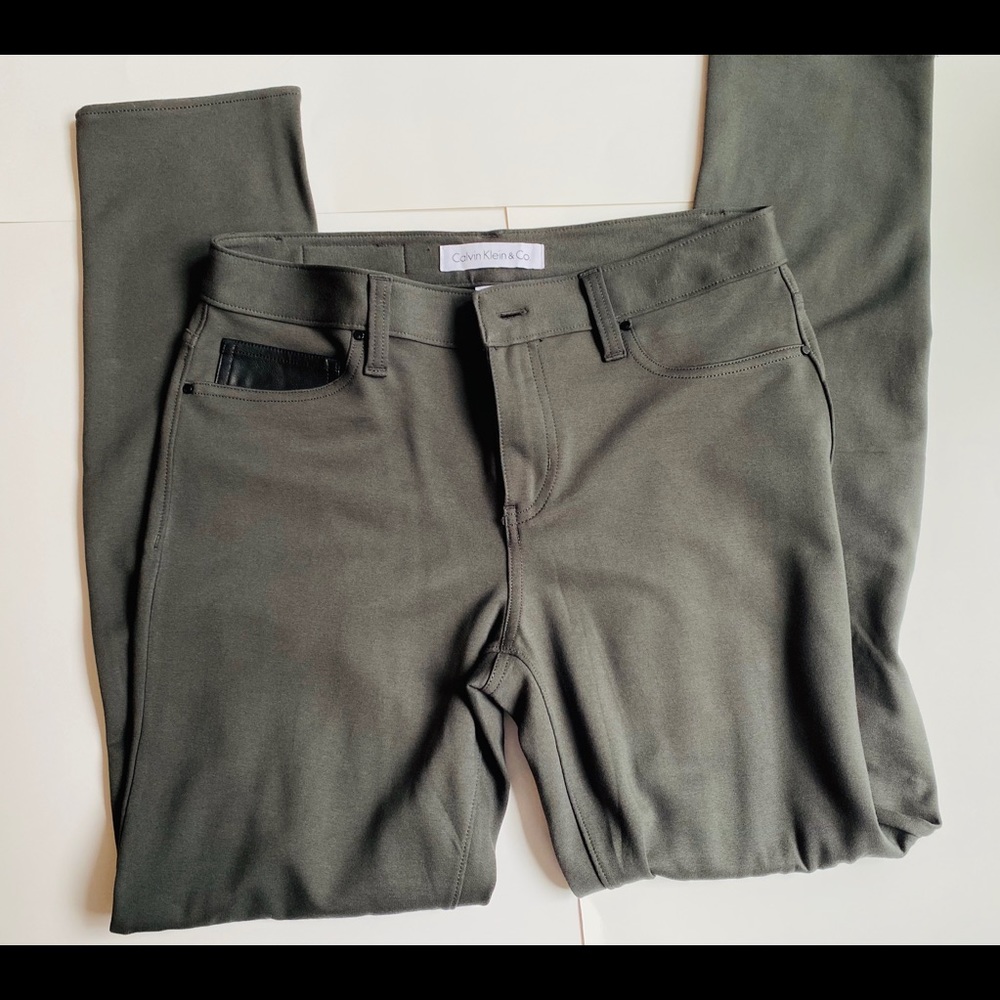 Calvin Klein Size 10 Pants - Olive Green